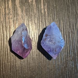 Two Amethyst Healing Point Crystals